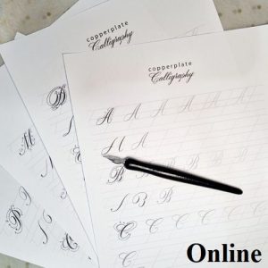 آموزش آنلاین خوشنویسی انگلیسی کاپرپلیت